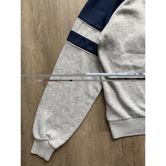 Rare Vintage 80s Nike Swoosh Full Zip Sweater Hoodie Youth Kids XL Gray Blue - Picture 12 of 16